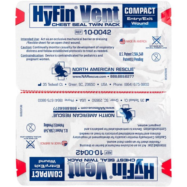 Hyfin Chest Seal, Twin Pack